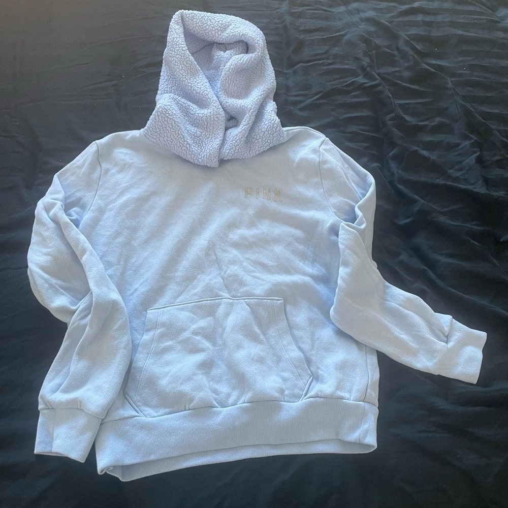 Light Blue Hoodie with Front Pocket